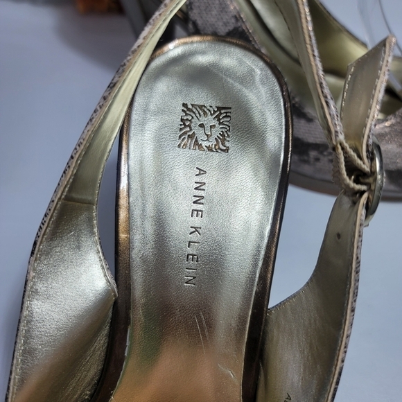 Anne klein women heels Snakeskin print size 10M - Picture 10 of 12